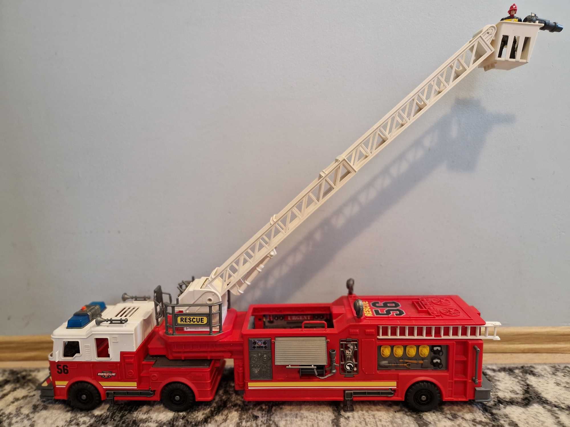 Auto strażackie wóz strażacki duży z koszem 80cm długości 25 wysokości