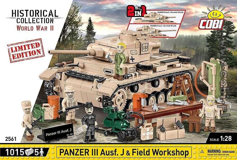 Cobi 2561 - Panzer III Ausf. J & Field Workshop - Limited Edition