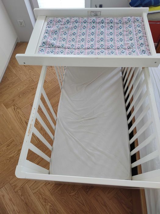 Woodies Łóżeczko niemowlęce Smooth Cot 120×60