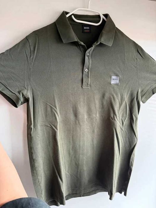 Polo verde caqui Hugo Boss