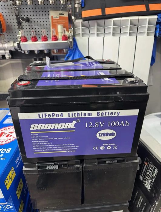 •НОВЫЕ • Аккумулятор литиевый Soonest батарея LiFePo4 100Ah