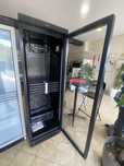 Armário frigorifico Porta de vidro preto NOVO
