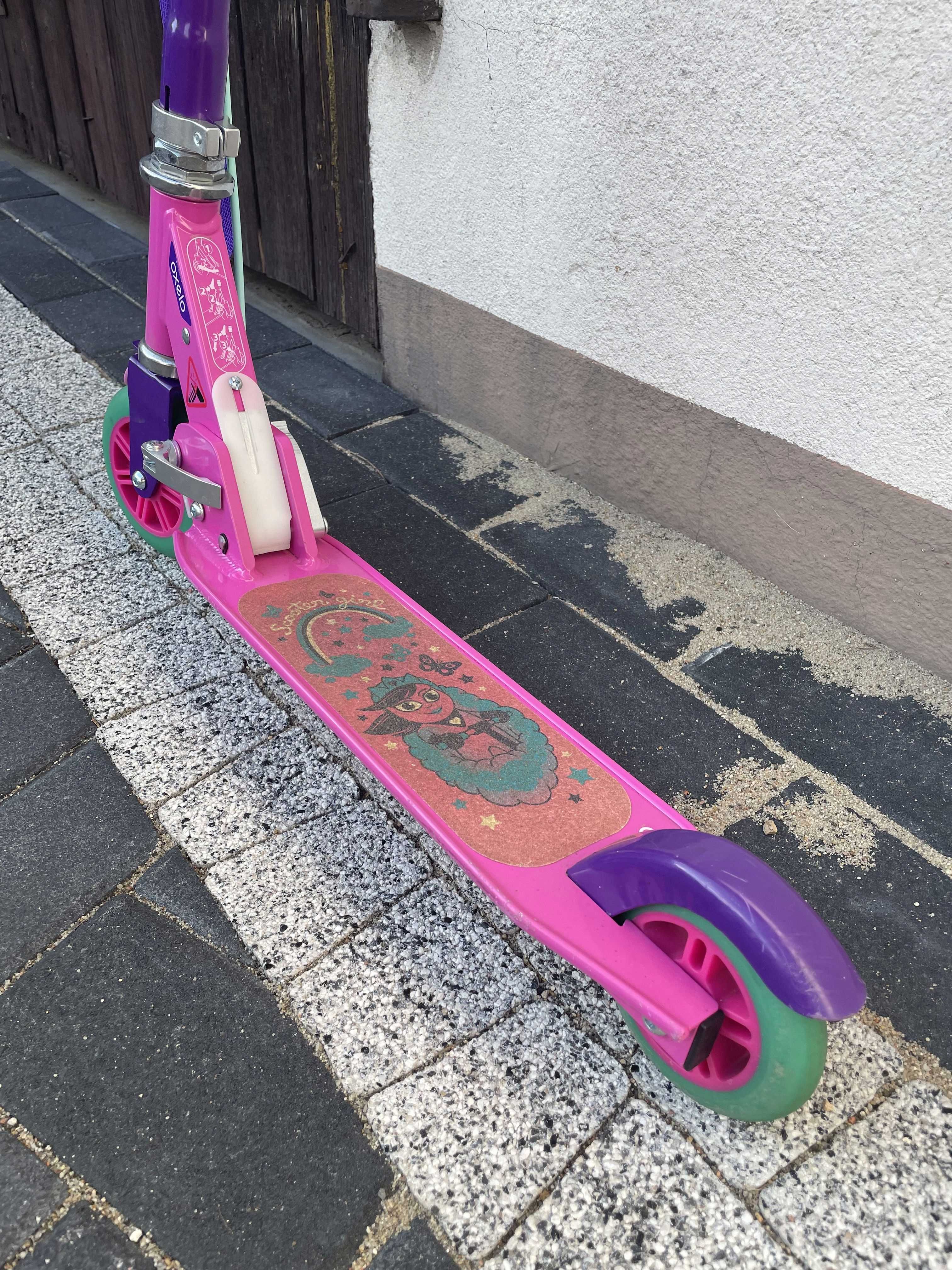 Hulajnoga Decathlon Oxelo Scootergirl dla dzieci 4-6 lat składana
