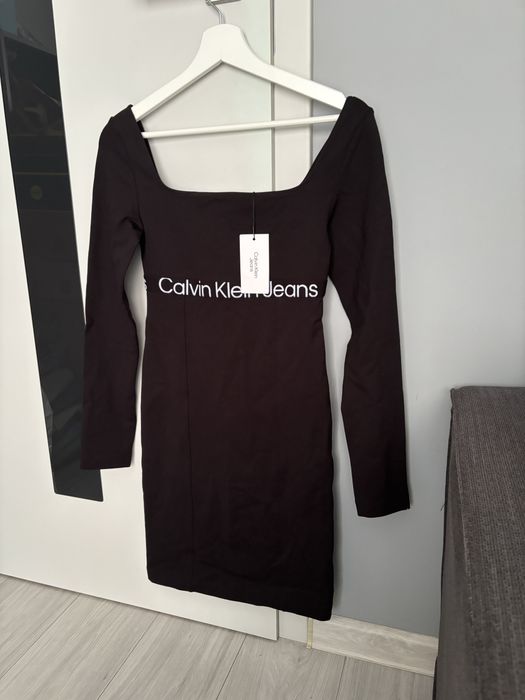 Nowa czarna sukienka Calvin Klein Jeans XS 34