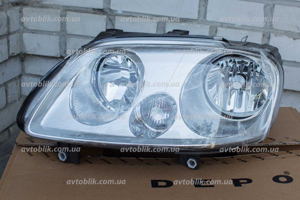 Передняя фара Volkswagen Caddy, Transporter, Crafter, Sharan, VW
