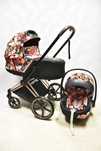 Cybex Priam Spring Blossom Dark 3w1 z Cybex Cloud Z NIEMALŻE JAK NOWY