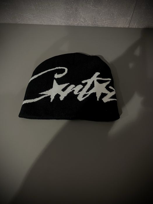 Чорна - біла шапка Corteiz