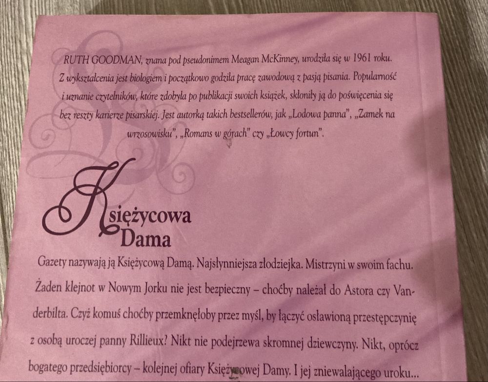Książka Księżycowa dama  Meagan McKinney