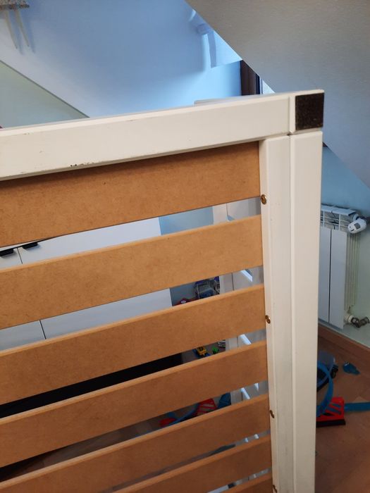 Łóżko płotek 120x80 drewno farbą ekologiczna