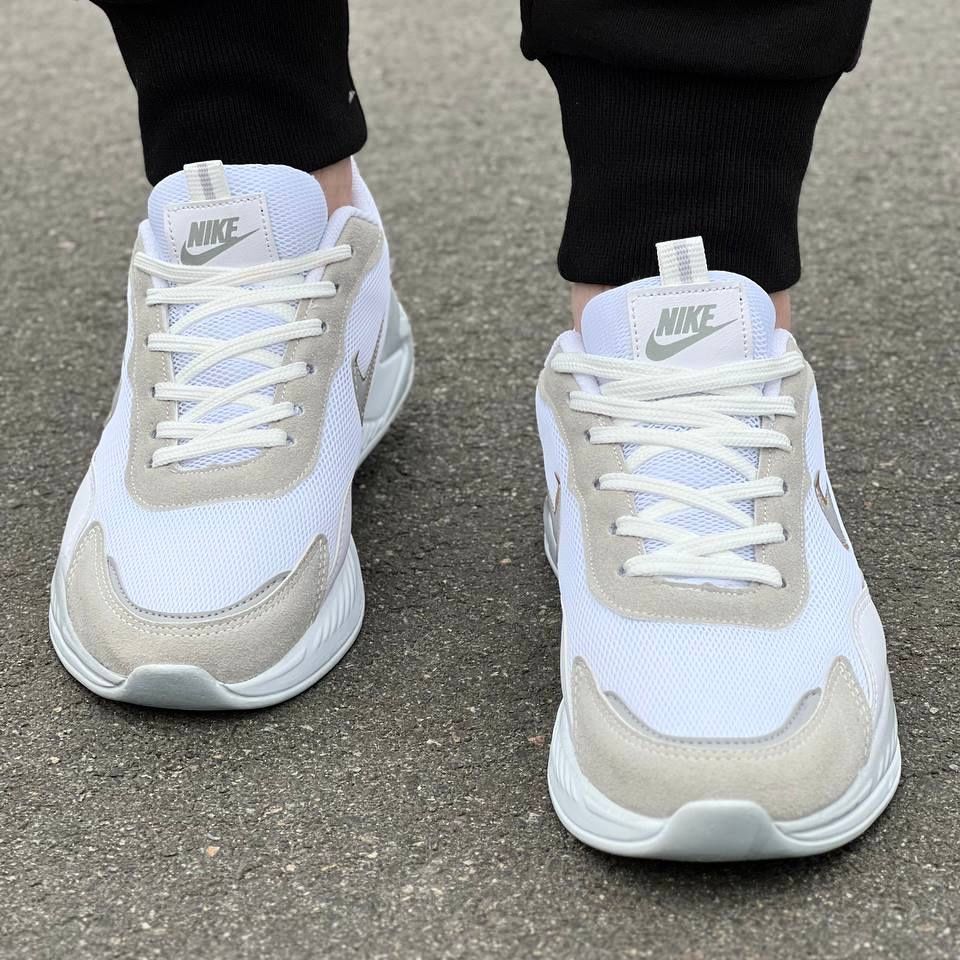 Мужские Кроссовки Найк Nike white 40-44 рм.