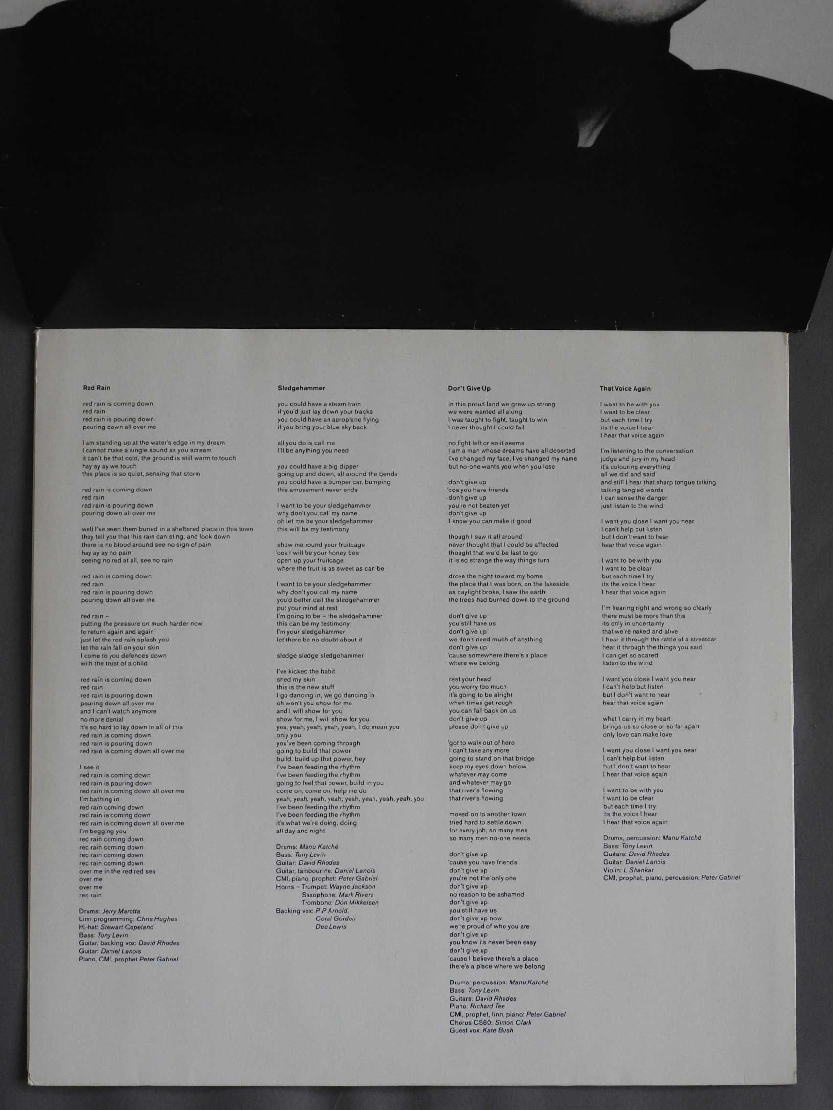 Peter Gabriel So LP UK оригинальная пластинка Британия 1986 EX 1 press