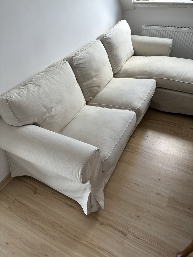 Sofa 3- osobowa , nierozkładana biała.