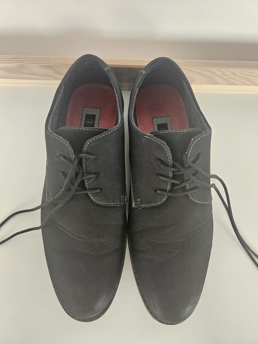 Buty vapiano, czarne, galowe, półbuty męskie