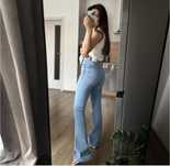 Джинсы Zara flare fit high rise