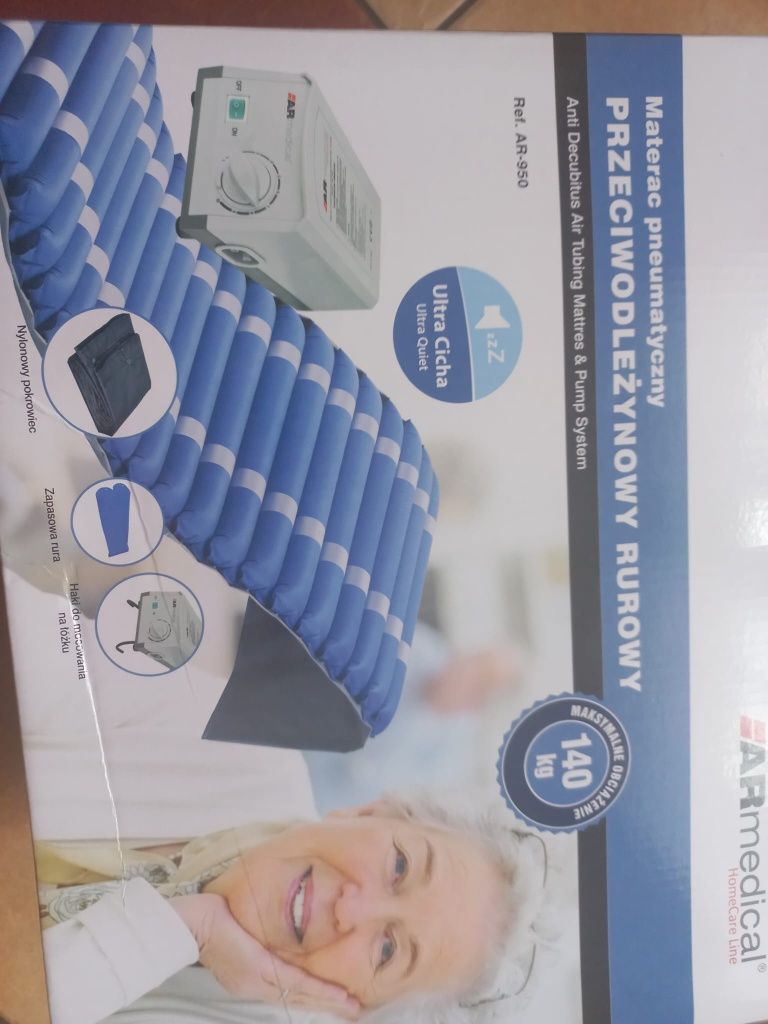 Materac przeciwodleżynowy rurowy nowy