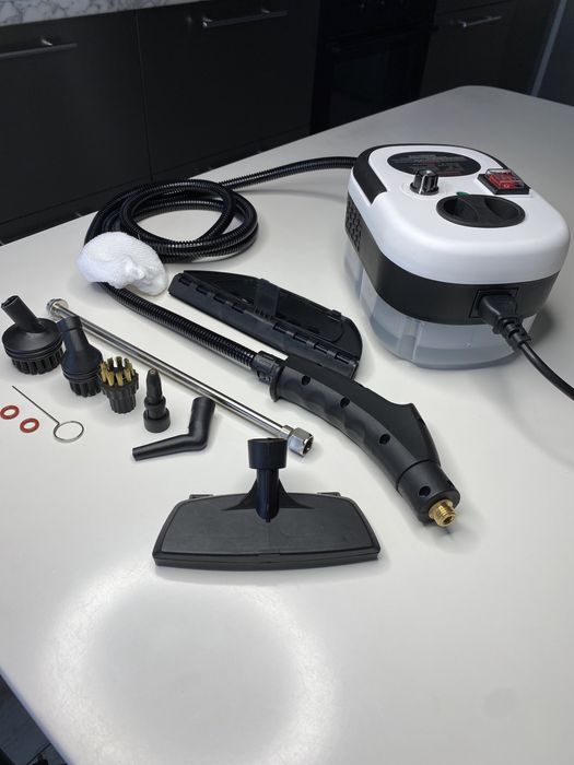 Пароочисник-відпарювач 7 насадок 2500W для прибирання меблів кухні