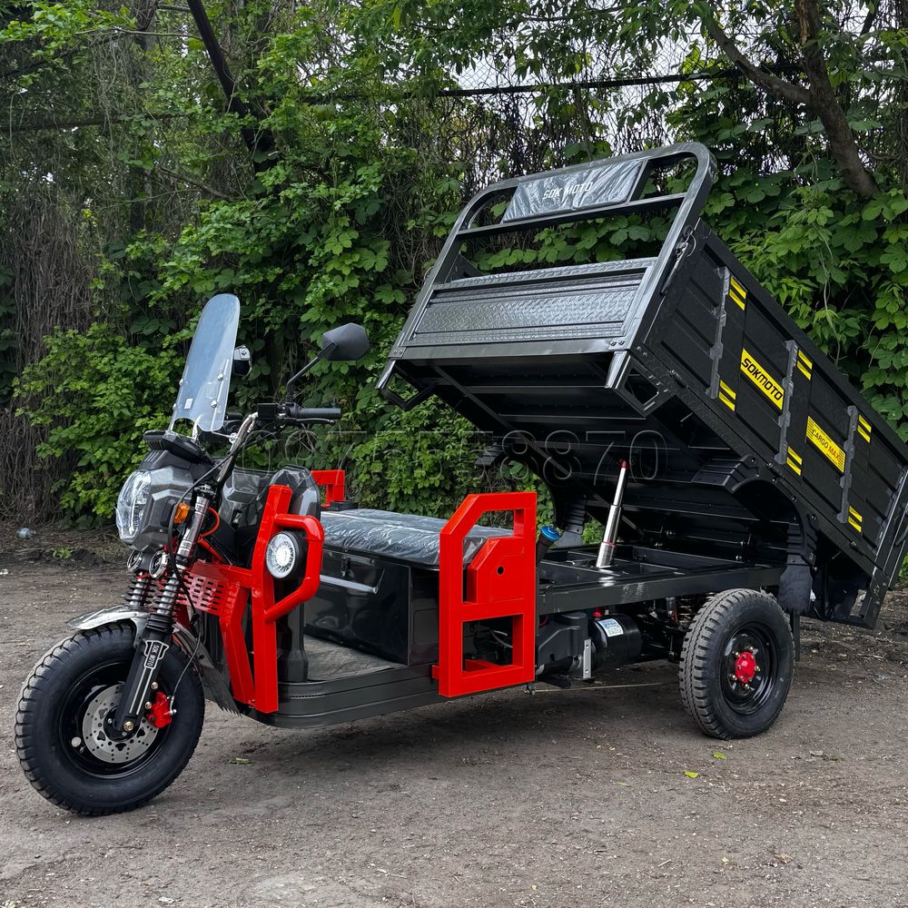 Електротрицикл ГІБРІД 1,5т-2500W-72V-58,5Ah
