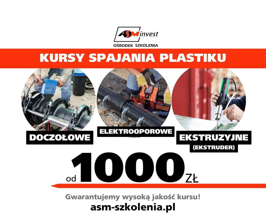 Kurs zgrzewania elektrooporowe doczołowe ekstruzyjne zgrzewanie PE PP