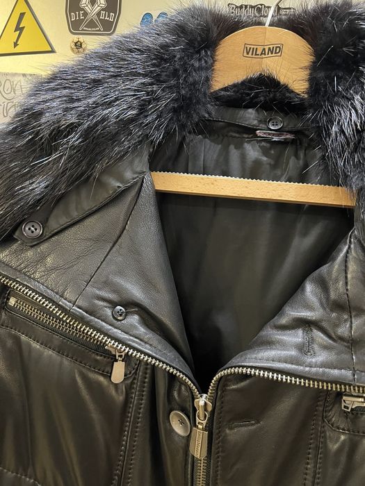 Продам шкіряну зимову куртку Emilio Mazzini Італія р. L/XL