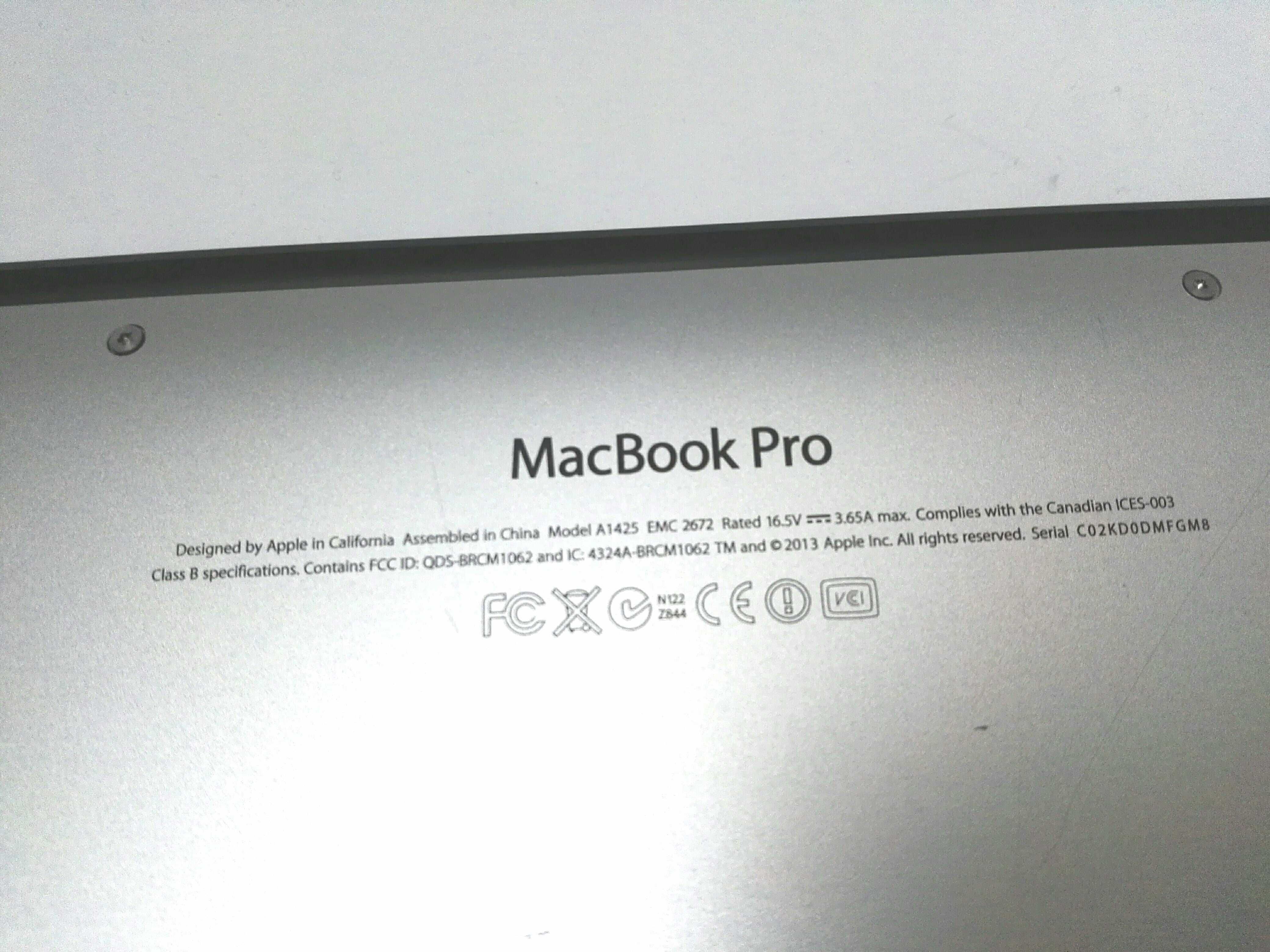 Lombardowski. MacBook Pro A1425 i7 512GB SSD 8GB BDB stan