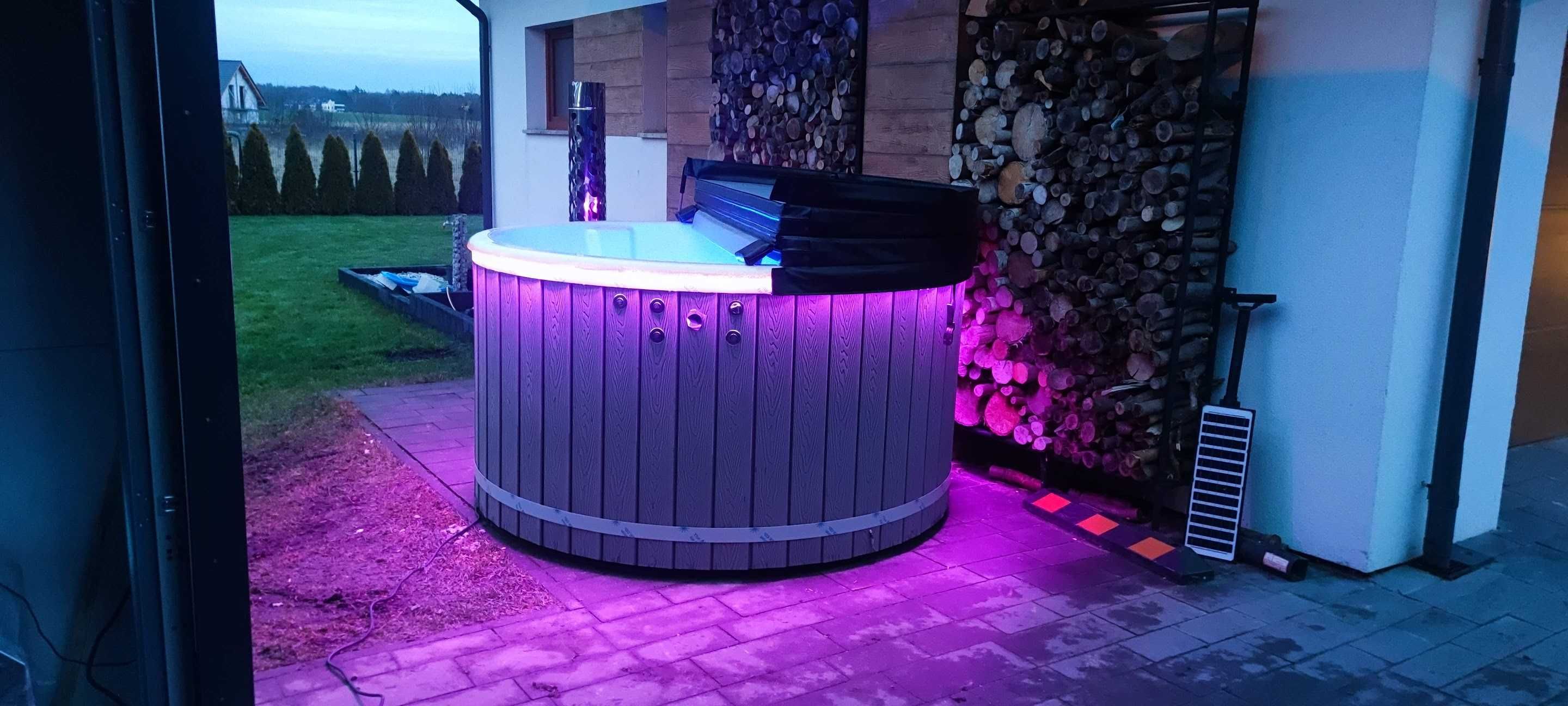 Balia jacuzzi ogrodowe bania sauna relax wanna spa hydrospa