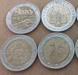 Moedas comemorativas 2 € euros
