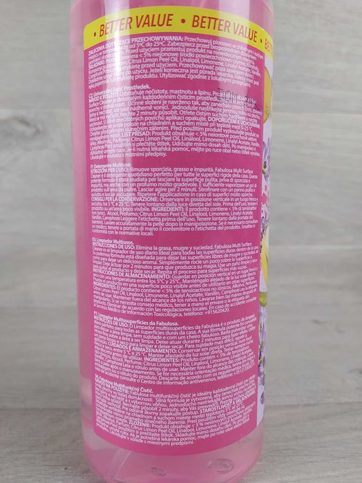 Fabulosa Uniwersalny spray czyszczący Lemon Lavender 750 ml