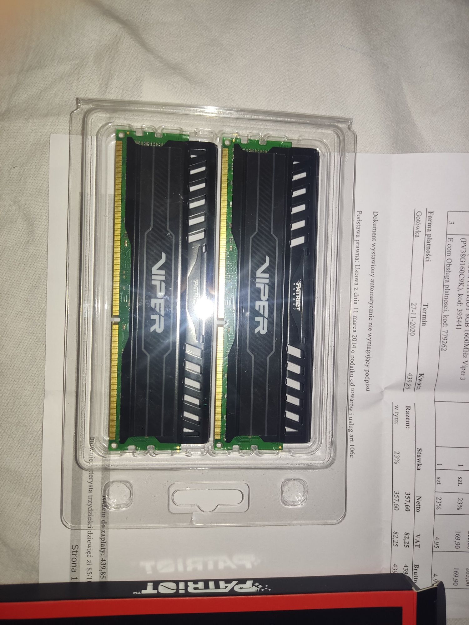 Pamięć RAM DDR3 Viper Patriot 2x4GB