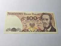 Banknot nominał 100 zł tok 1988 za 55 zł