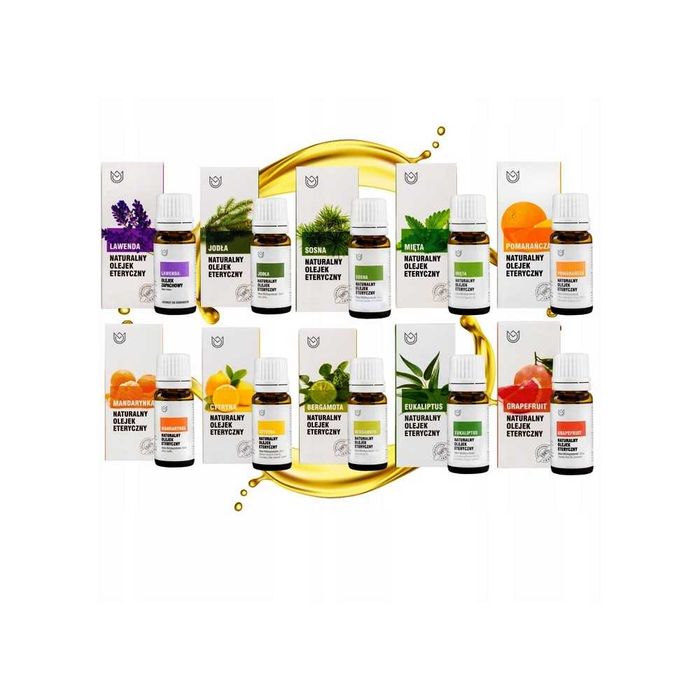 Zestaw Olejków Eterycznych 10 x 10 ml Naturalne Aromaterapia