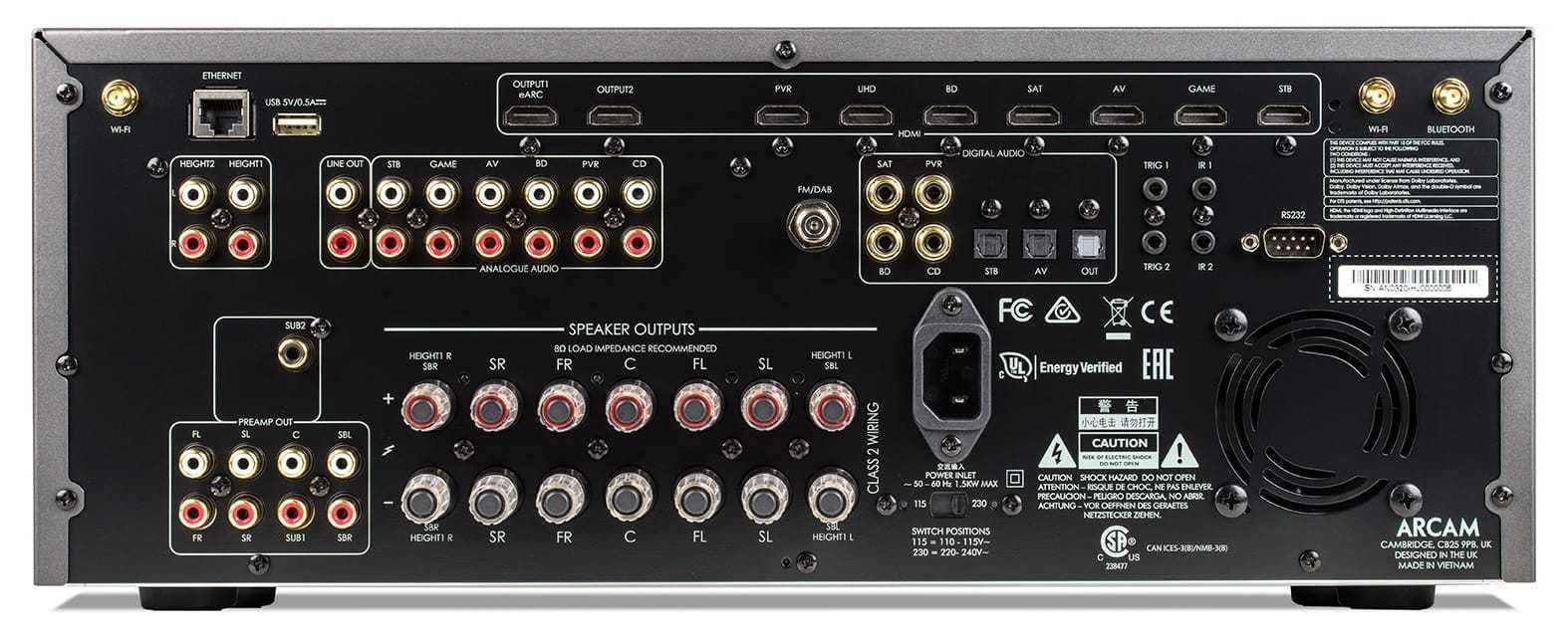 Arcam AVR11 amplituner kina domowego 7.1.4 Dolby Atmos Airplay odsłuch