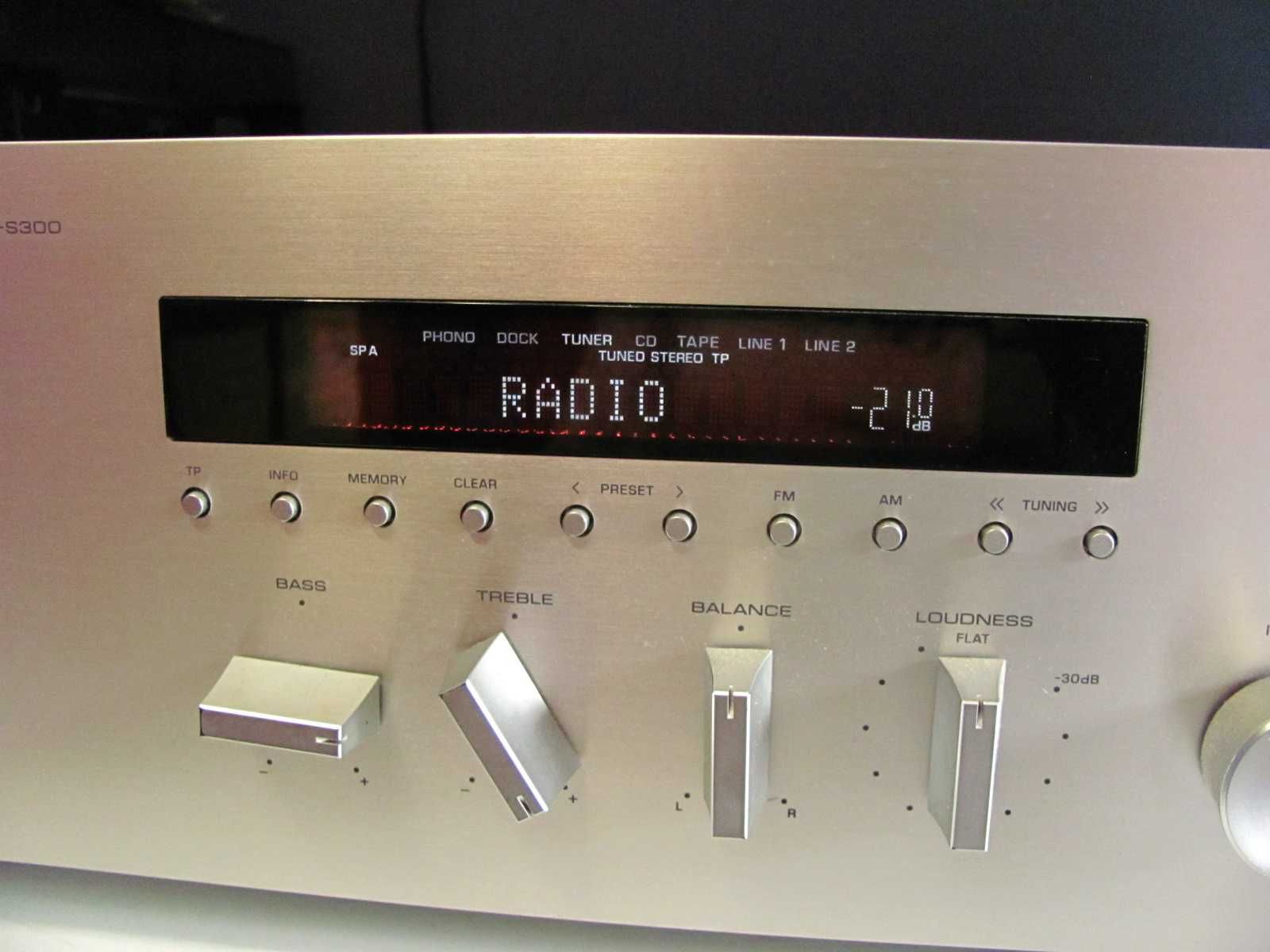 Amplituner stereo Yamaha R-S300 - srebrny