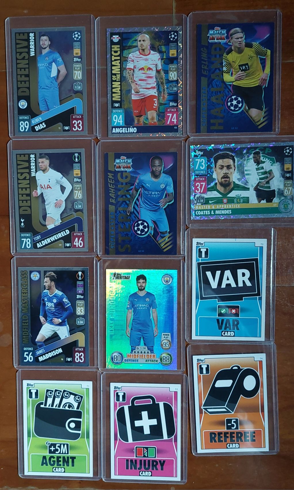 Cartas Match Attax Topps 2021 / 2022 + Película Colecionador incluída