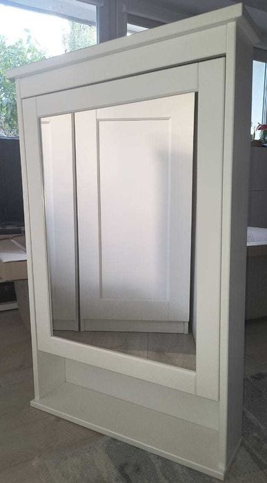 HEMNES
Szafka z lustrem i drzwiami, biały, 63x16x98 cm