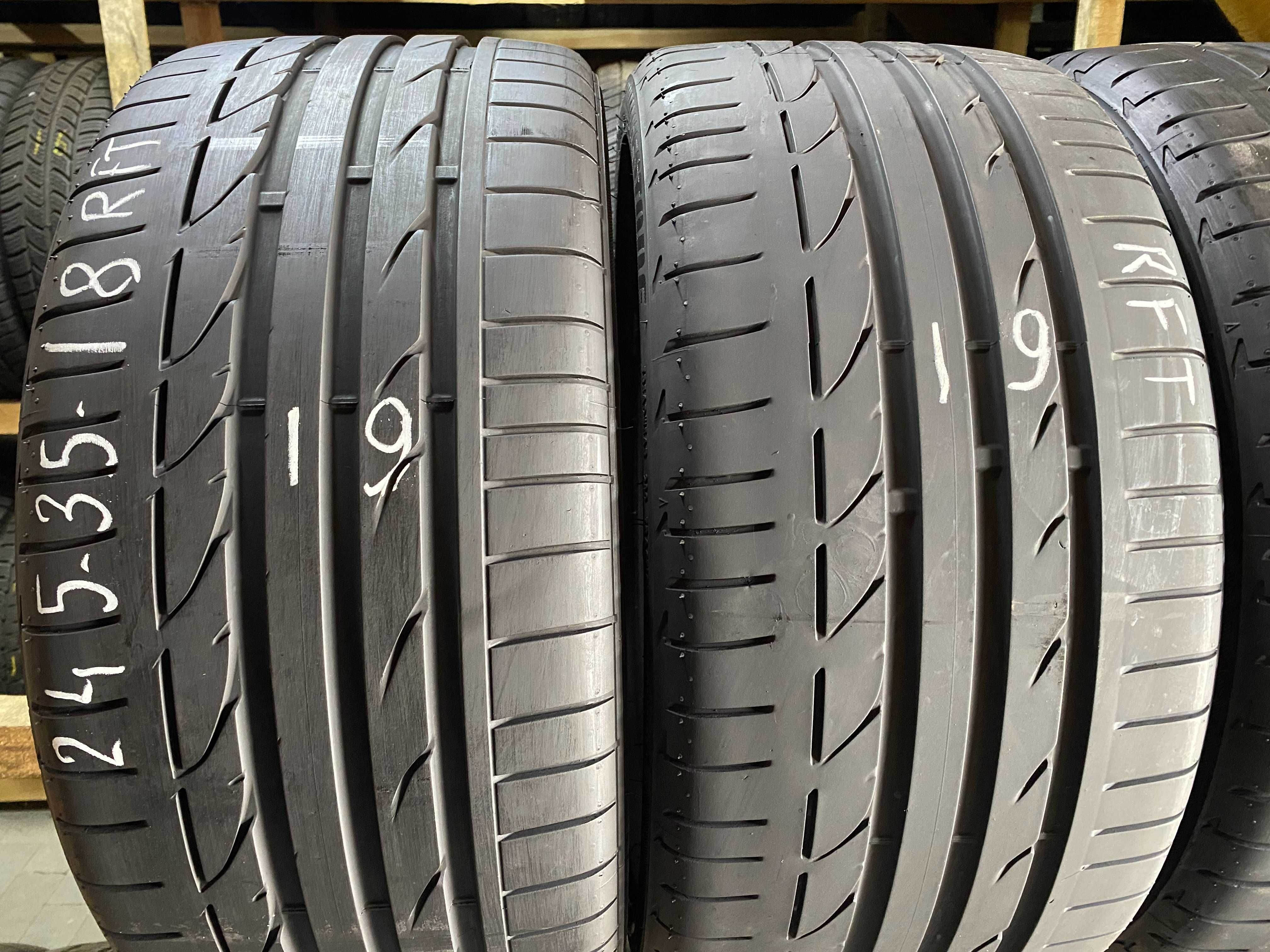 Комплект 245/35R18 Bridgestone POTENZA S001 РАНФЛЕТ 5,5-6мм