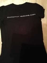 Bluzka damska, t shirt, czarny, rozm 36,Dorothy Perkins