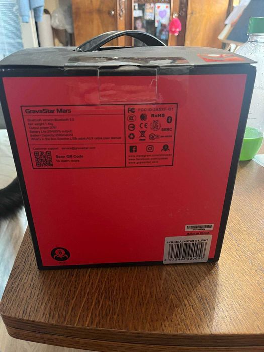 Głośnik Gravastar Mars BiałyBT Gamingowy
