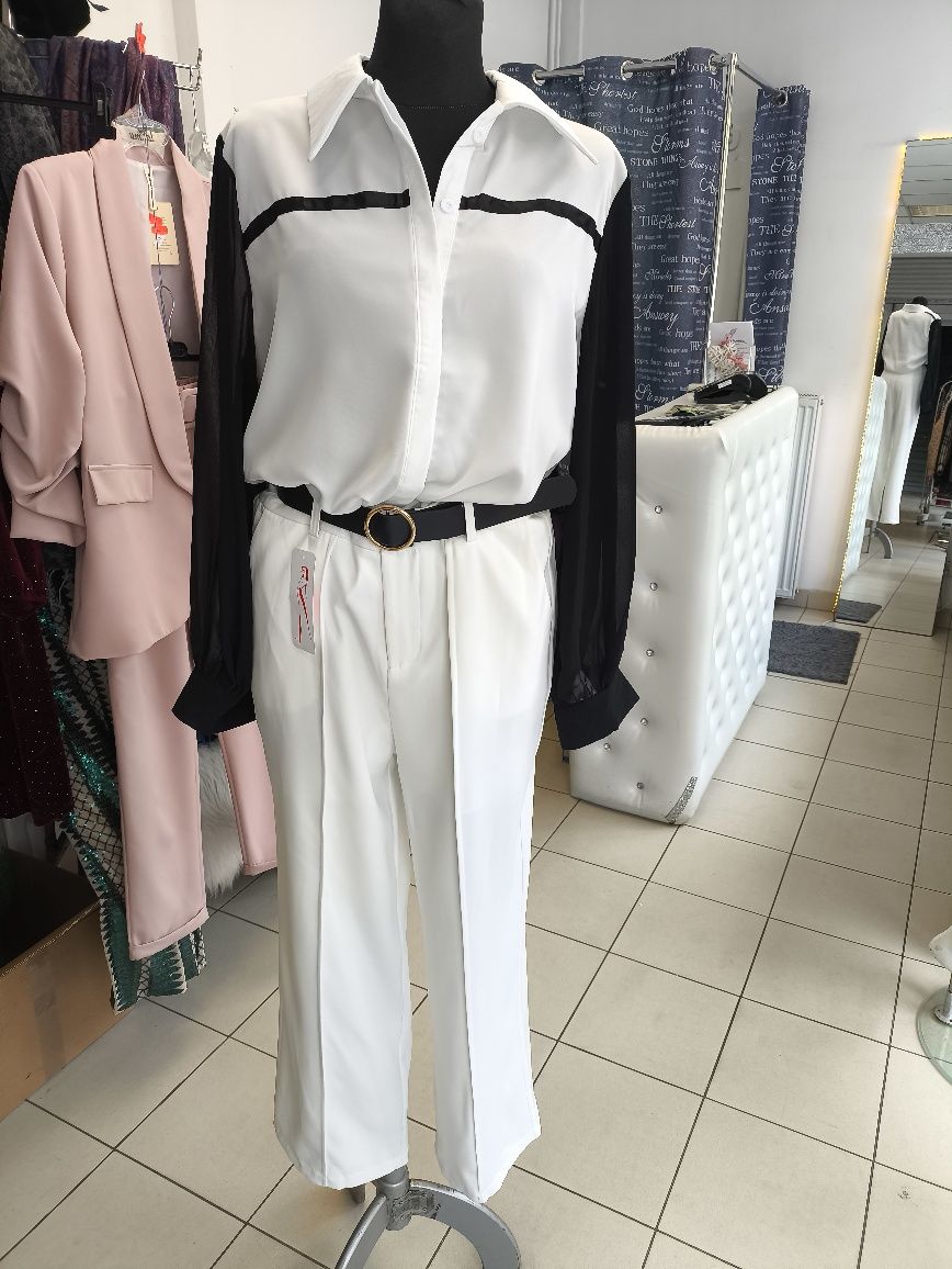 Elegancki komplet bluzka i spodnie rozmar l xl