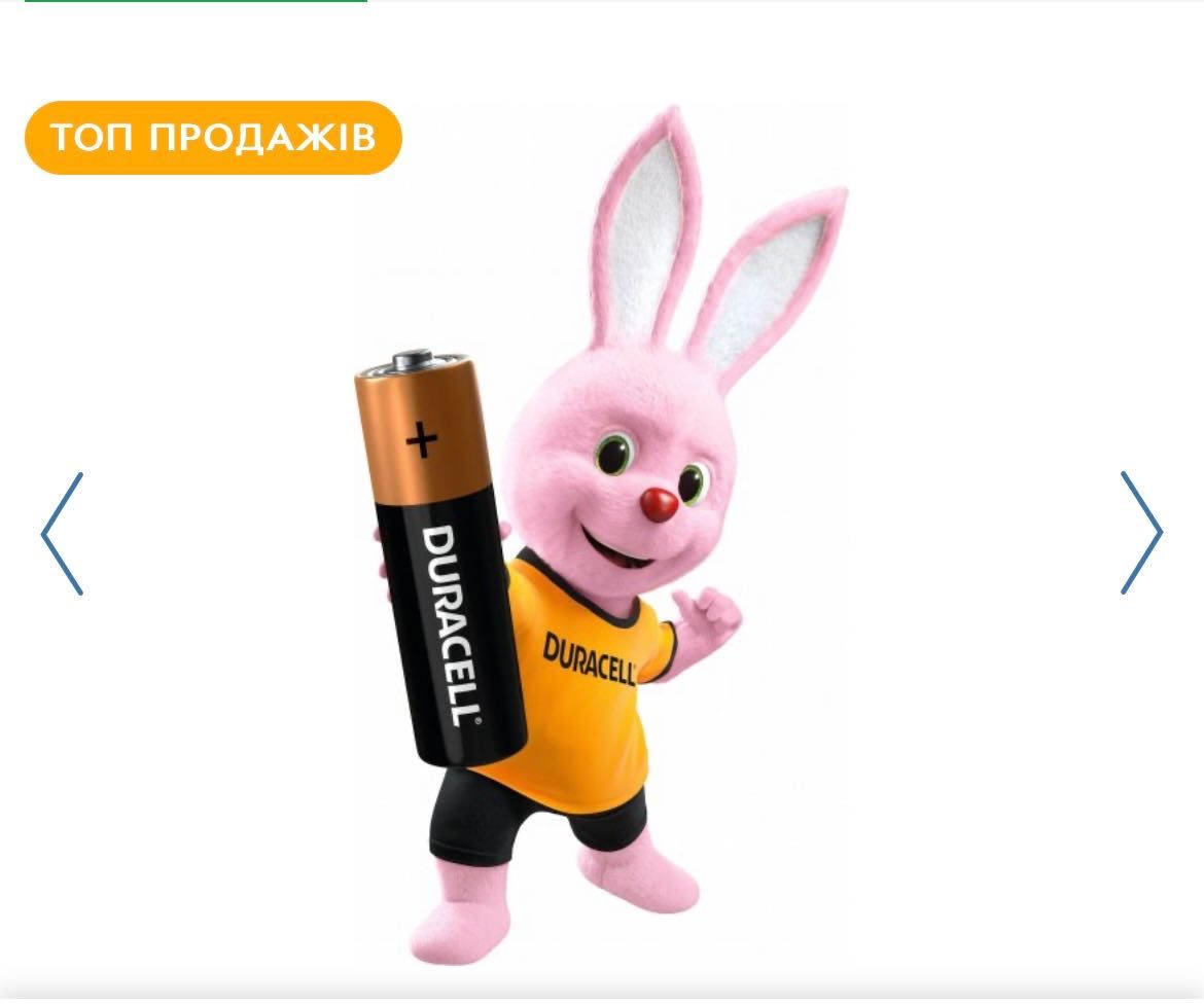 Лужні батарейки Duracell AAA (LR03) MN2400 24 шт