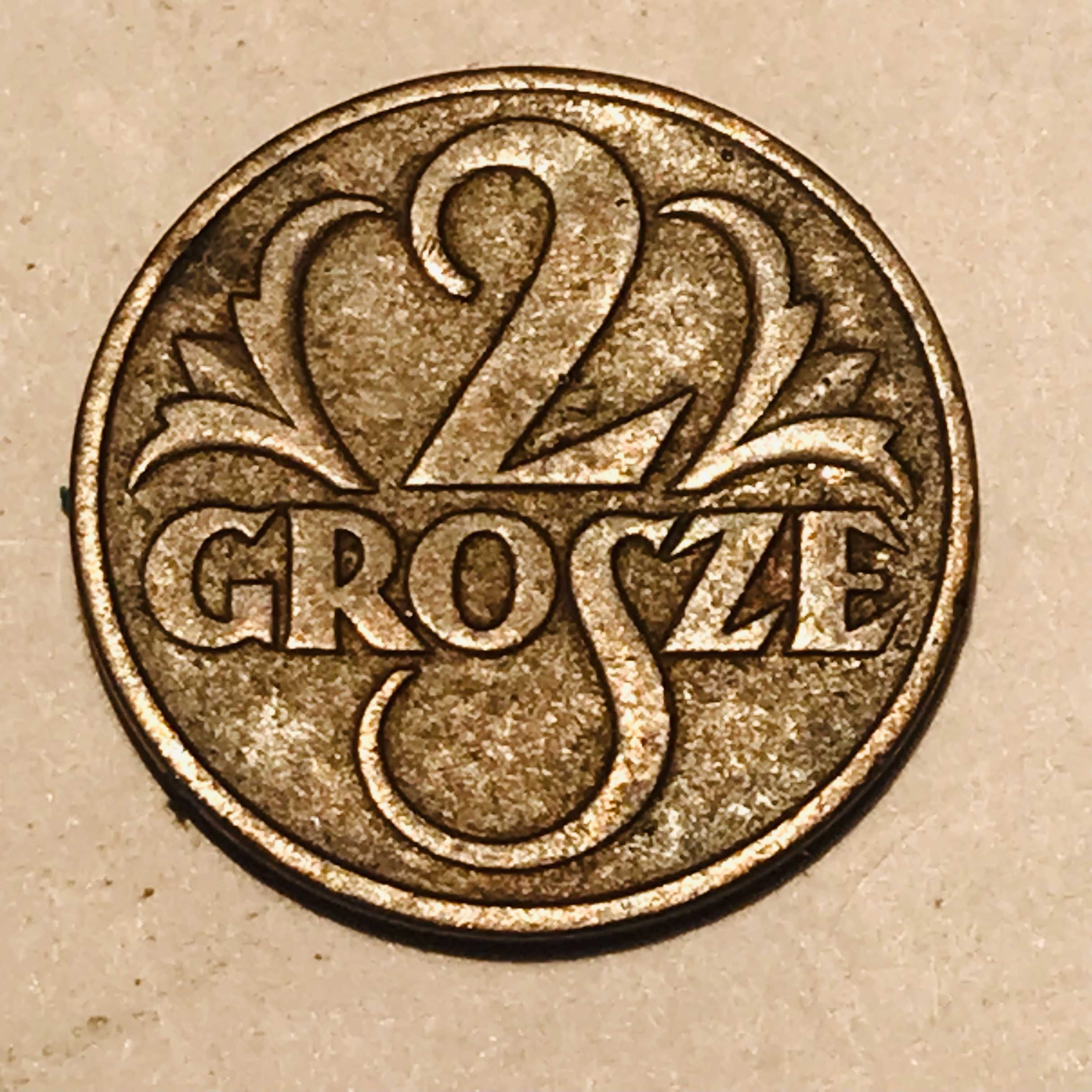Moneta 2 grosze - 1939 rok