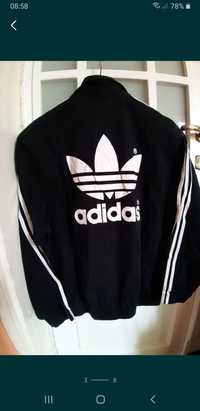 Adidas bluza retro vintage super styl L czarna w paski