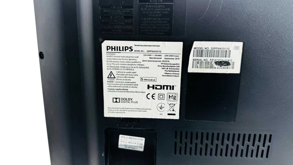 tv philips 32 cale 32pfka4101/12 bez pilota stan dobry
