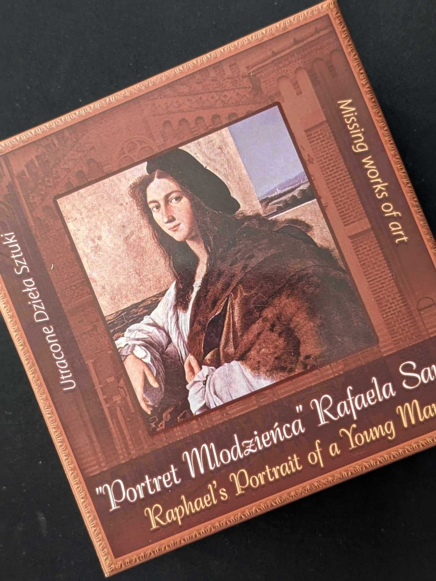 Srebrna moneta dolar Utracone Dzieła Sztuki Portret Młodzieńca PREZENT