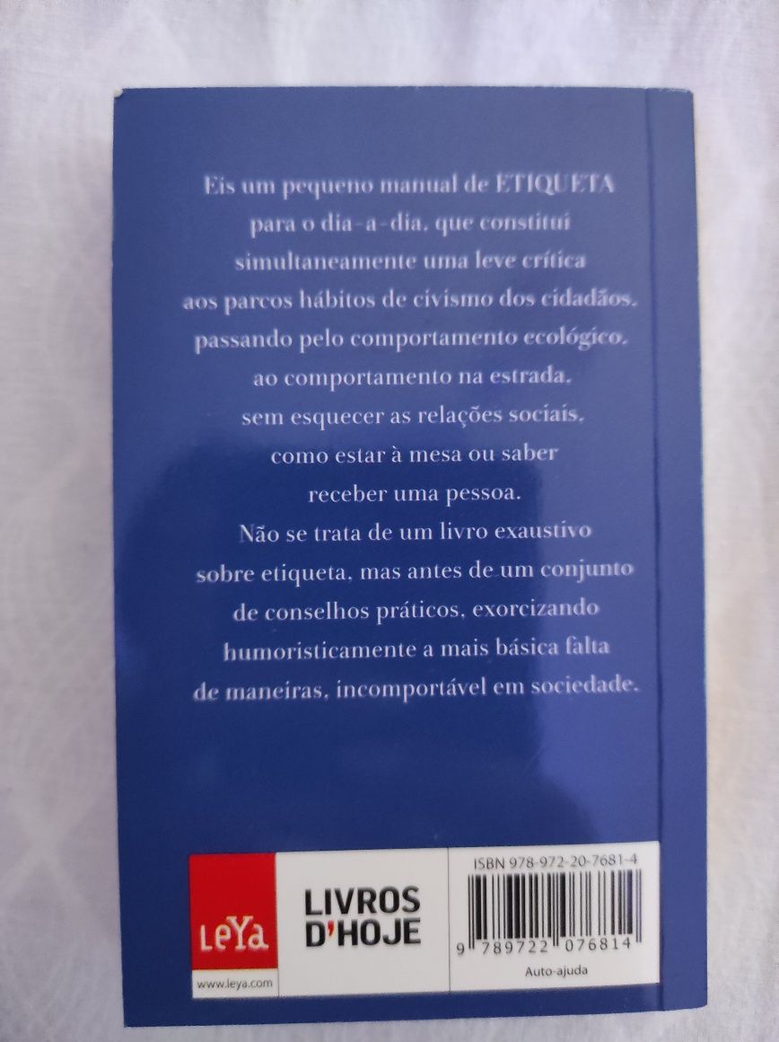 Livro: "o pequeno livro da etiqueta e bom senso"
