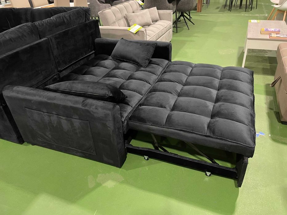 Sofa cama preto Levamos a sua casa Envio gratis