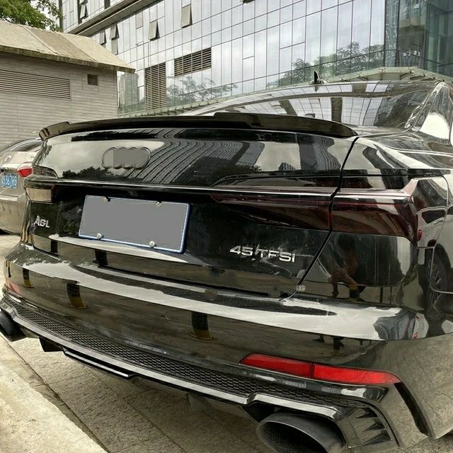 Audi A6 C8 Lotka Spoiler Dokładka M4 Look Czarny połysk