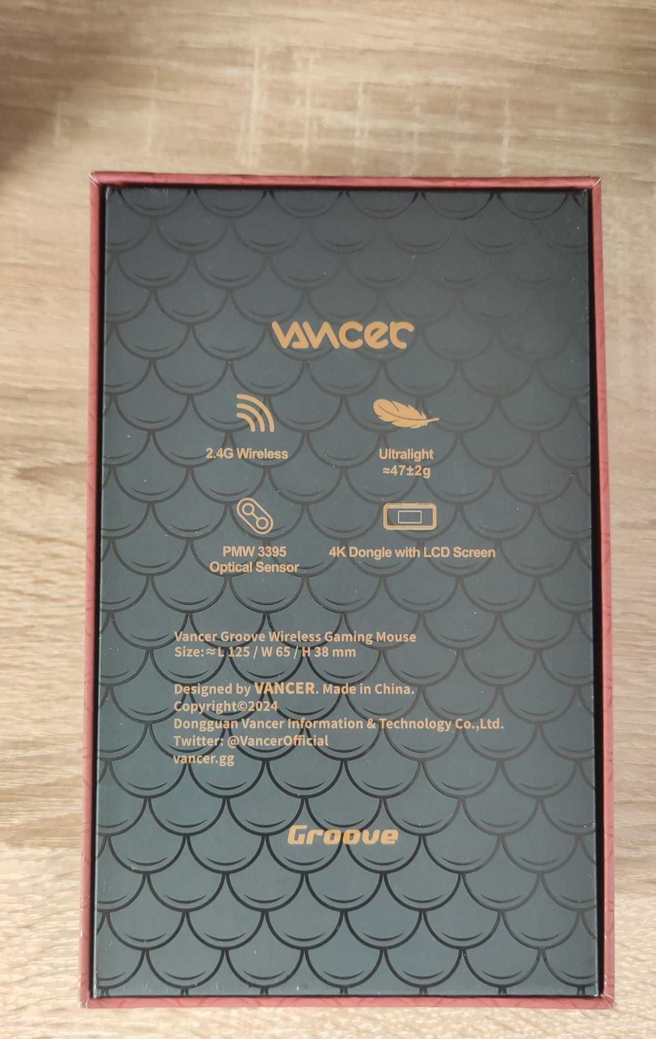 Rato gaming Vancer Groove 4K , 47 g *como novo*