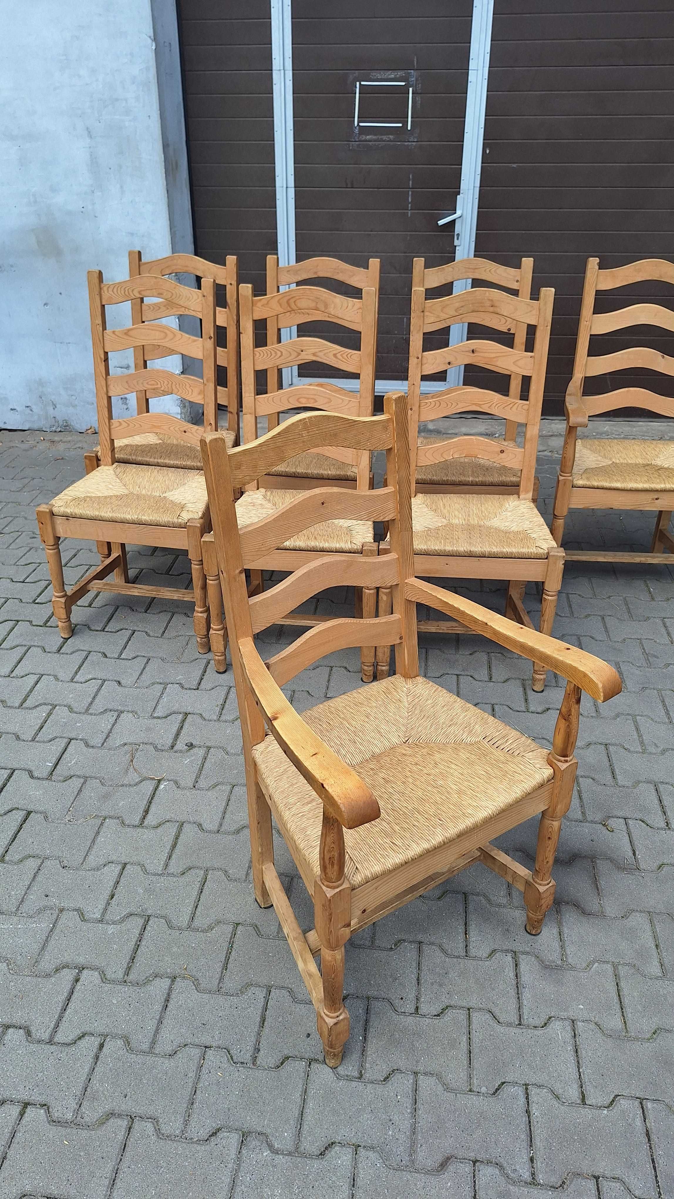 Krzesła do jadalni z litego drewna