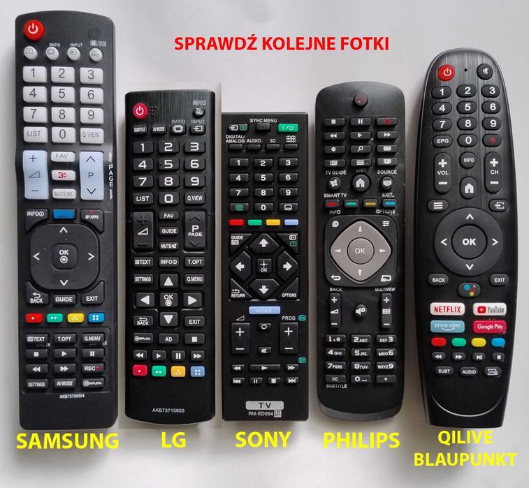 Pilot do telewizora LCD/LED/HD/UHD 4K/SMART zamiennik