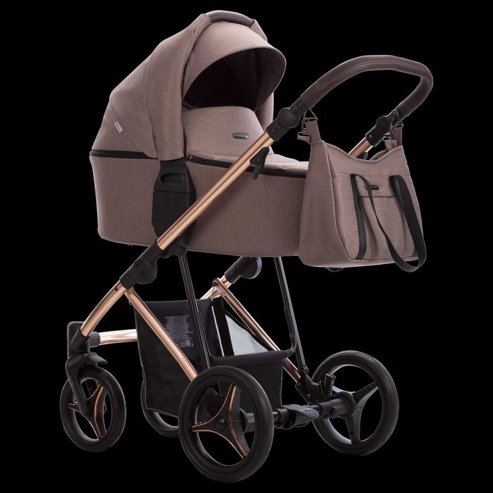 Zestaw 4w1 Beżowy Wózek Bebetto FLAVIO Premium Class + Maxi-Cosi +Baza